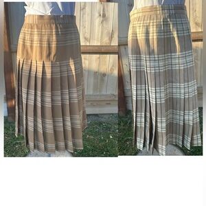 Pendleton Reversible Pleated Wool Skirt